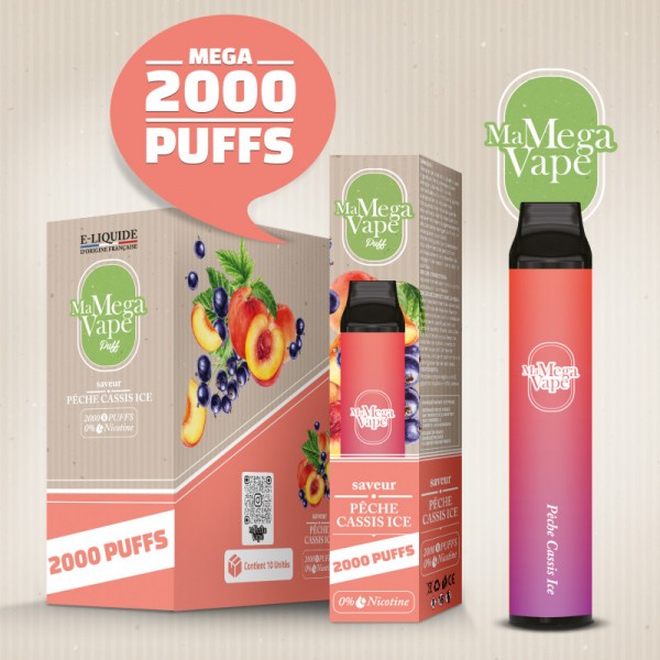 Pêche Cassis Ice - Ma Mega Vape